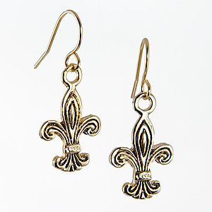 EA581: Fleur De Lis Earrings