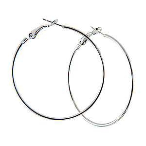 EA601PR: Silver or Gold Hoops