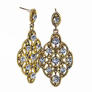 EA607: Elegant Crystal Earrings In Five Colors