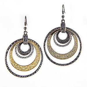 EA638: Two Tonepierced Earring