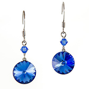 EA665: Sapphire Crystal Earrings