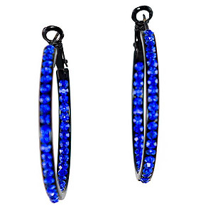 EA669: Elegant Sapphire Hoops