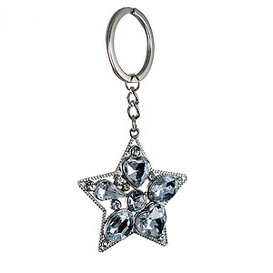 KE66: Jewel Tone Star Keychain