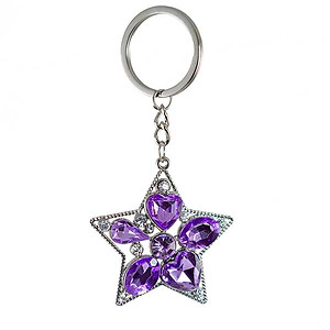 KE66: Jewel Tone Star Keychain