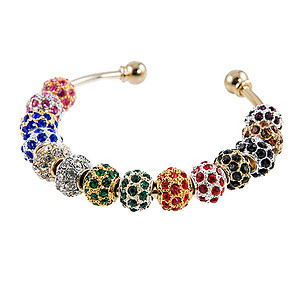 NA139GR: Green Crystal & Silver Fireball