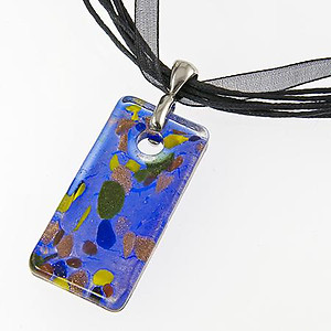 NA197: Blue Murano Glass Necklace