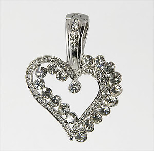 NA210PR: Stunning Heart Slide Pendant