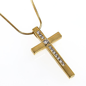 NA262: CZ Cross Necklace