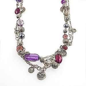 NA290: ExoticAmethyst Treasure Necklace