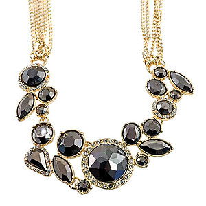 NA346: Elegant Chandelier Necklace & Earring Set