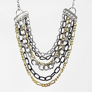 NA359: Multi Strand Chain Necklace
