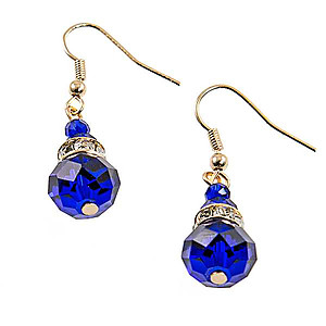 NC176:Sapphire Necklace and Earring Set