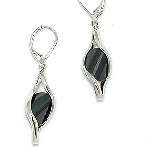 NC64: Jet CZ Earrings