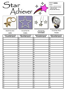 Star Achiever Contest Flyer