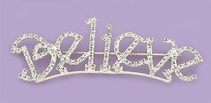 PA442: Austrian Crystal 'Believe' Pin