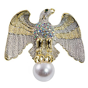 PA628: Two Tone Eagle Pin