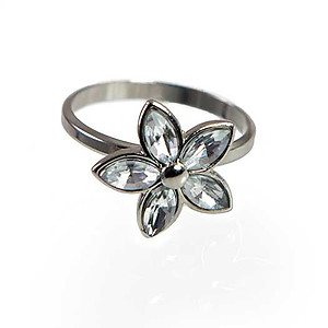 RA302: CZ Flower Ring