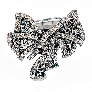 RA313: Crystal Bow Ring