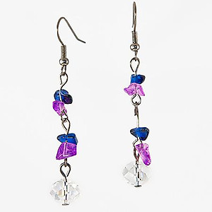 SN241:Exotic Multi Strand Necklace and Earring Set