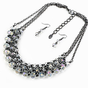 SN266:Diamond Necklace Set