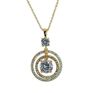 SN314: Designer Crystal Necklace and Earrings