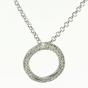 SNT217: Crystal Circle of Excellence Necklace & Earrings Set