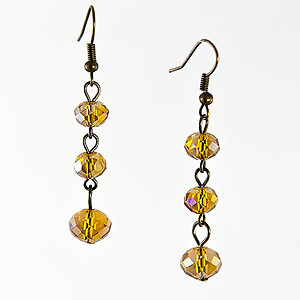 SNT253: Dazzling Teardrop Necklace and Earring