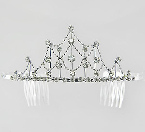 TR26: Elegant Austrian Crystal Tiara