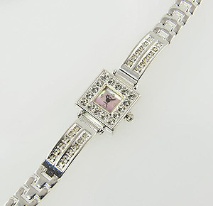 WA110: Crystal Square Watch