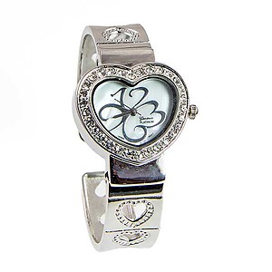 WA164: Silver Heart Watch