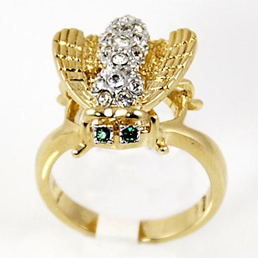 RA95: Austrian Crystal Bee Ring