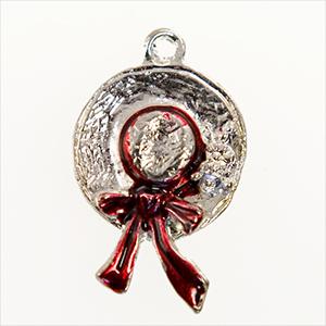 CH114: Hat with Red Bow Charm 
