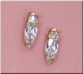 EA183: Designer Multi-Facetted CZ Earrings