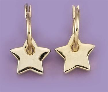 EA432: Star Earrings in Silver