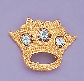 PA318: Jeweled Crown Pins, various colors