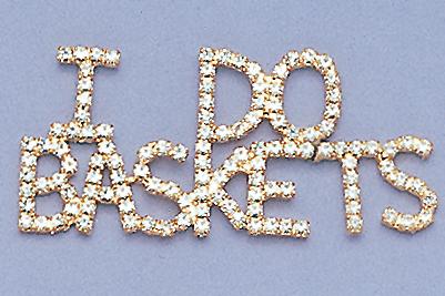 PA322: I Do Baskets Crystal Pin