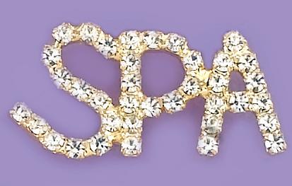 PA504: Spa Crystal Pin in Gold or Silver