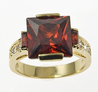 RA110: Ruby CZ Ring