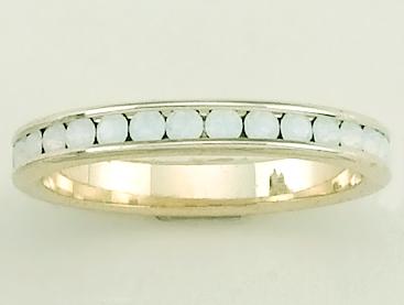 RA53OP: Opal Eternity Band Ring