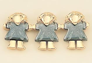 TA292G: Two-Tone Gold Three Sales Associates Tac, Females