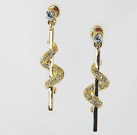 EA496: Tiffany Style Earrings in Gold