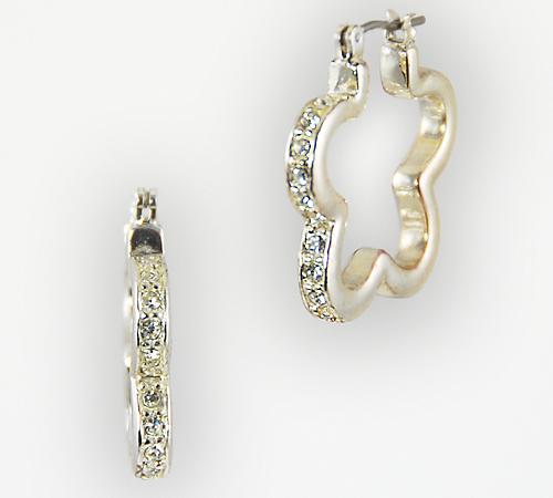 EA468: Austrian Crystal Hoop Earrings