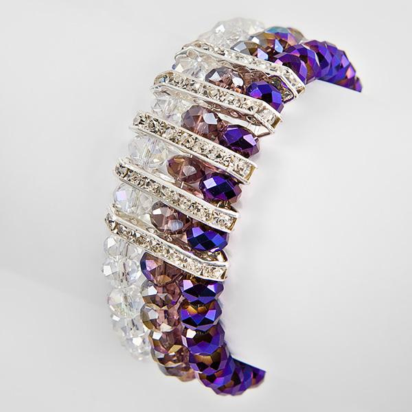 BR262: Austrian Crystal 3 Strand Bracelet