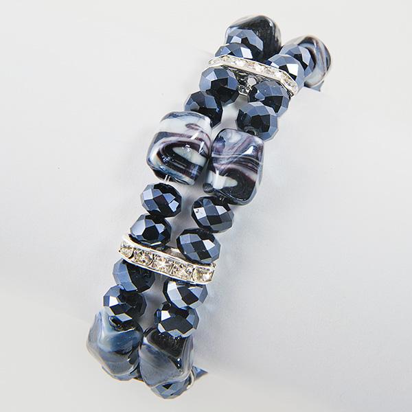 BR265: Mother of Pearl & Hemite Bracelet