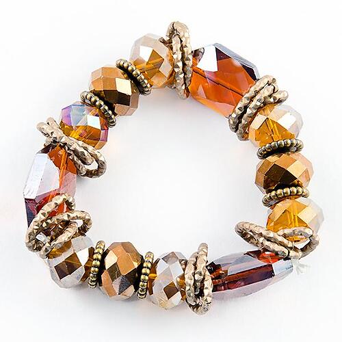 BR308: Exotic Multi Faceted Bracelet