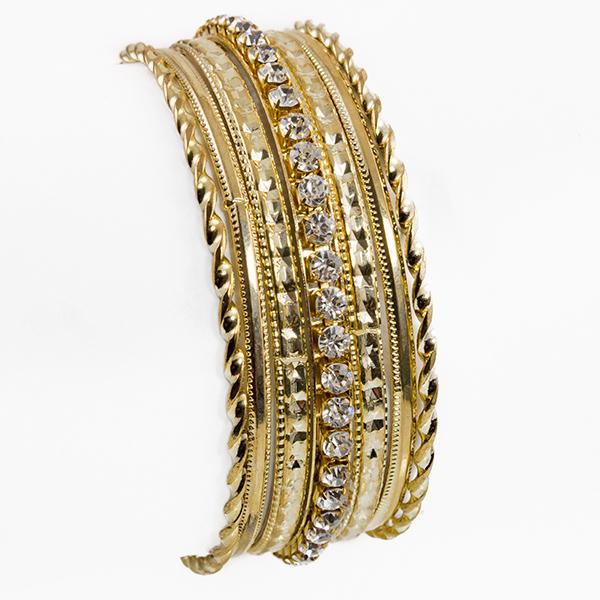 BR332G: Golden Bangel Set