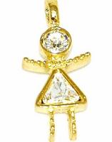 CH08: New Recruit / Girlfriends Crystal Charm in Gold or Silver