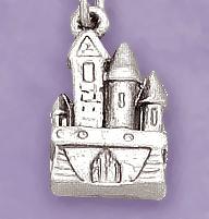 CH246: Castle Charm in Silver or Gold