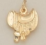 CH15: Saddle Charm in Gold or Silver