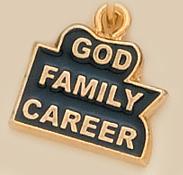 CH166: God Family Career Charm